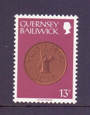 Guernsey  #185  1979  MNH   coins   13 p.