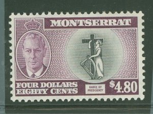 Montserrat #126 Unused Single