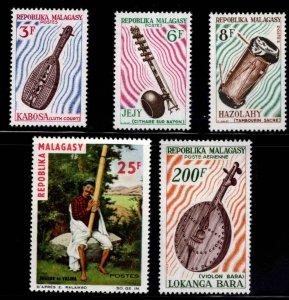 Malagasy Republic Scott 362-365, C80 MH* Musical Instruments set