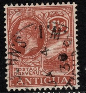 ANTIGUA SG69 1929 1½d PALE RED-BROWN FINE USED