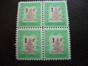 Stamps - Cuba - Scott# 498-499 - Mint Hinged Set of 2 Stamps in Blocks