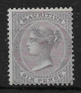 MAURITIUS SG63 1863 6d DULL VIOLET MTD MINT