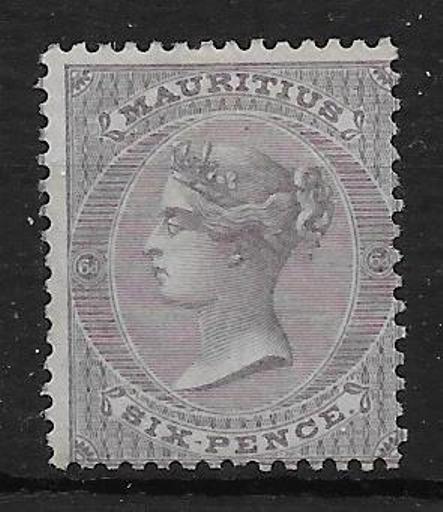 MAURITIUS SG63 1863 6d DULL VIOLET MTD MINT