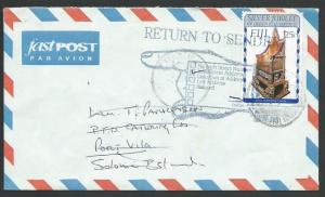 FIJI 1999 cover Korolevu to Solomon Is, Return to Sender...................51916