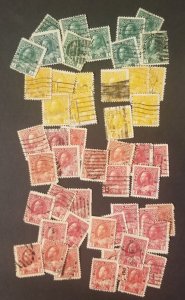 CANADA King George Used 50 Stamp Lot Scott 104 105 106 z7682