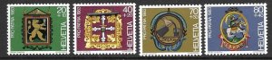 Switzerland B 497-500   1983 set 4  VF NH