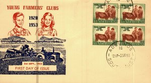 1c Gems Australia #262 (4) Young Farmers Clubs cacheted addressed FDC 