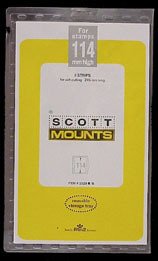 Scott Mounts Clear,245/114 mm (pkg 5) (01028C)