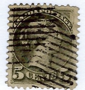 Canada SC#38 Used VF sh perf...!!