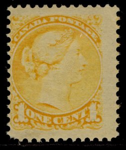 CANADA QV SG73, 1c orange-yellow, LH MINT. Cat £90.