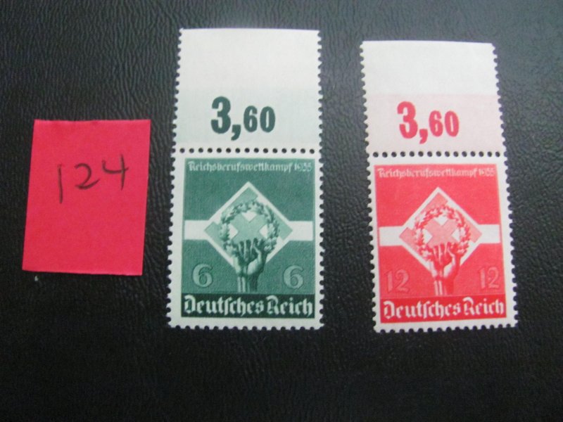 Germany 1935 MNH SC 454-455 SET VF/XF 25 EUROS (124)