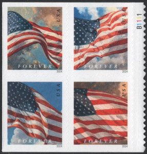 SC#5887-5890 (Forever) Flags: BCA Booklet Block of Four (2024) SA