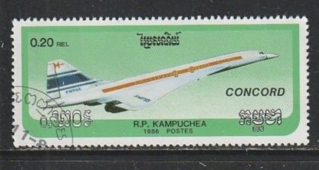 1986 Cambodia - Sc 735 - used VF - 1 single - Aircraft