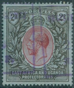 Kenya Uganda and Tanganyika 1912 SG54 2r red and black/blue FU (amd)