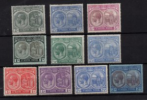 St Kitts Nevis 1920 & 1921 mint LHM collection to $2 WS36363