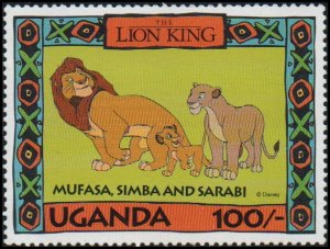 Uganda 1266b - Mint-NH - 100sh Lion King / Disney (1994)