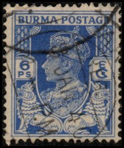 Burma 20 - Used - 6p George VI (1938) +
