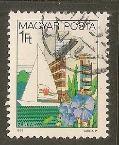 Hungary  Scott 2827   Sailboat, Lake   Used