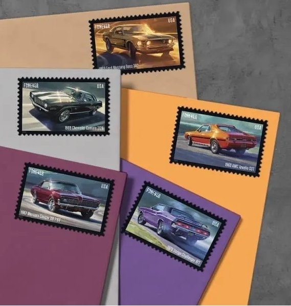 Pony Cars 2022 Forever Stamps