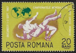 Romania #1946 20b Various Fight Scenes and World Map