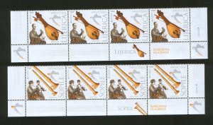 CROATIA-MNH** 5 SETS (STRIP)-EUROPA CEPT-BOTTOM  MARGIN - 2014.