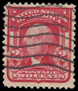 # 319 Used Carmine George Washington Type I XF+