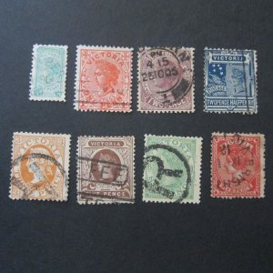 Australia VIC 1905 Sc 218-22,224,225,227 FU