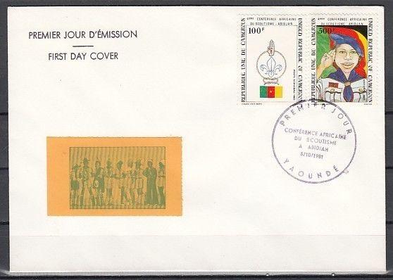 Cameroon, Scott cat. C293-C294. 4th Scout Conference issue. First Day Cover.