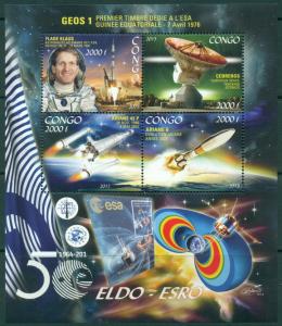 CONGO SHEET ELDO ESRO SPACE COSMONAUTS