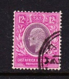 Album Treasures East Africa & Uganda Scott # 35  12c  Edward VII  F-VF Used CDS