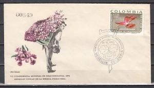 Colombia, Scott cat. C572. Orchid issue. First day cover.