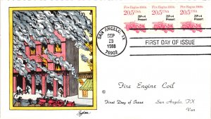 #2264 Fire Engine Coil – VAN HAND PAINTED Cachet SC22a