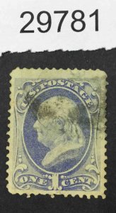 US STAMPS  #145 USED LOT #29781