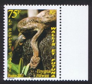 Wallis and Futuna Snake 'Enygrus bibroni' margin 2002 MNH SC#560 SG#811