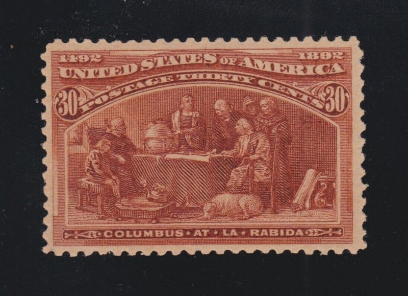 US 239 30c Columbian Exposition Mint VF OG LH SCV $225 