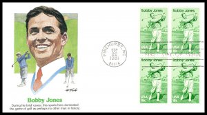 1981 Bobby Jones golf legend Sc 1933 Fleetwood cachet with info back of cover