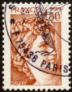France 1668 - Used - 1.80fr Marianne (1979) (cv $0.50)