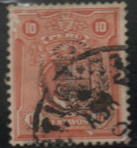 Peru  Scott 268 Used stamp small scuff at upper left