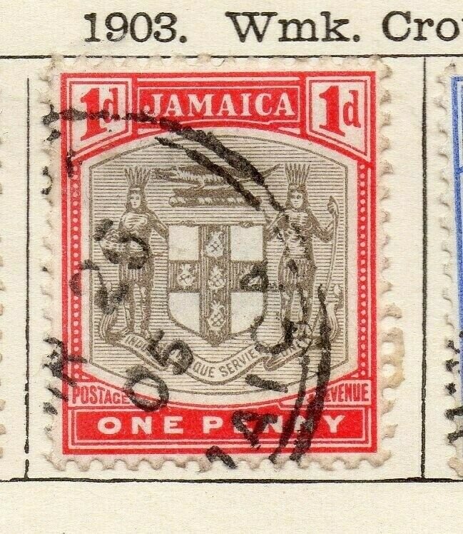 Jamaica 1903 Early Issue Fine Used 1d. NW-114300