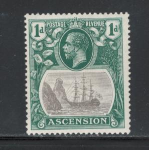 Ascension 1924 King George V 1p Scott # 11 MH
