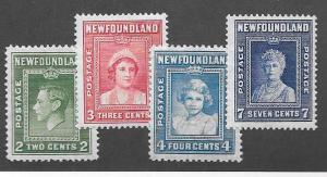 Newfoundland Scott #245-248  Mint H  Scott CV $7.50