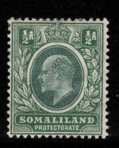 SOMALILAND SG45 1905 ½a DULL GREEN & GREEN MTD MINT