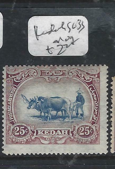 MALAYA KEDAH   (P1605B)  COW  25C  SG 33  MOG