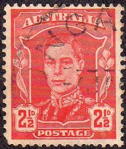 Australia 194 - Used - 2 1/2p King George VI (1942) (cv $0.30) (2)