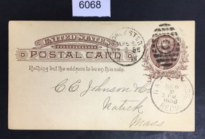 US STAMPS # UX8 USED POST CARD CAT. $ LOT #6068