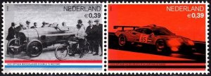 NETHERLANDS / NEDERLAND 2004 SPORT: Racing Cars. Old & Modern Spykers. Pair, MNH