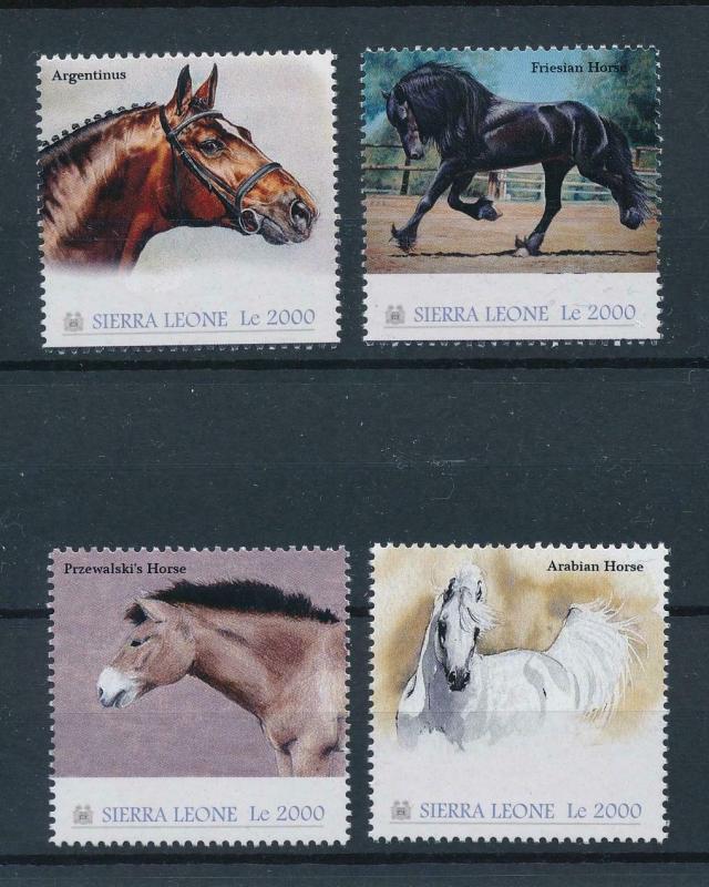 [97740] Sierra Leone 2010 Farm Animals Horses  MNH