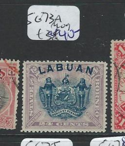 LABUAN (P2101B) 24C ARMS, LION  SG73A  MOG