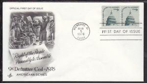 US Capitol Dome 1976 Artcraft U/A FDC BIN