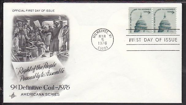 US Capitol Dome 1976 Artcraft U/A FDC BIN